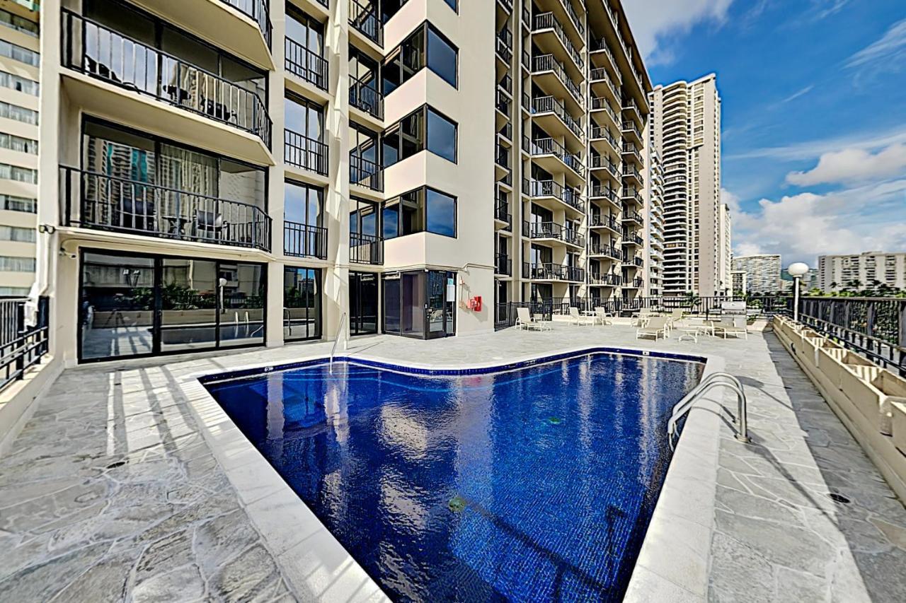 Apartamento Aqua Palms Waikiki Ocean View Lanai Parking Included Honolulu Exterior foto