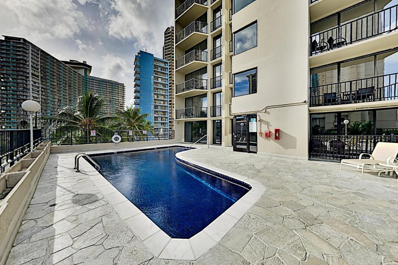 Apartamento Aqua Palms Waikiki Ocean View Lanai Parking Included Honolulu Exterior foto