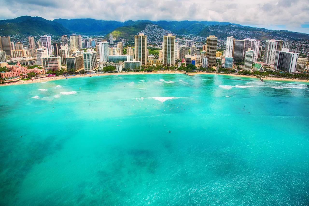 Apartamento Aqua Palms Waikiki Ocean View Lanai Parking Included Honolulu Exterior foto
